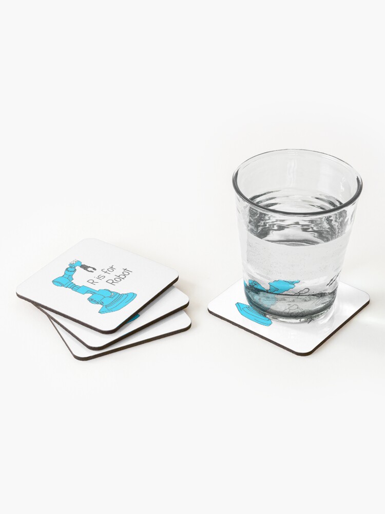 Alternate view of R is for Robot Coasters (Set of 4)