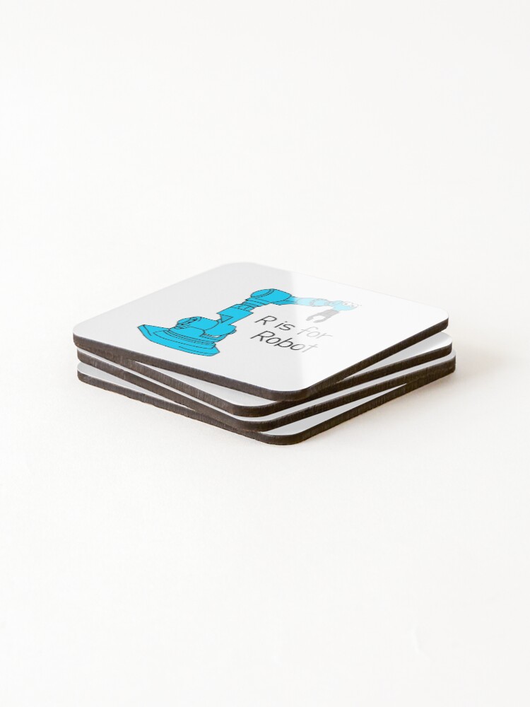 Alternate view of R is for Robot Coasters (Set of 4)
