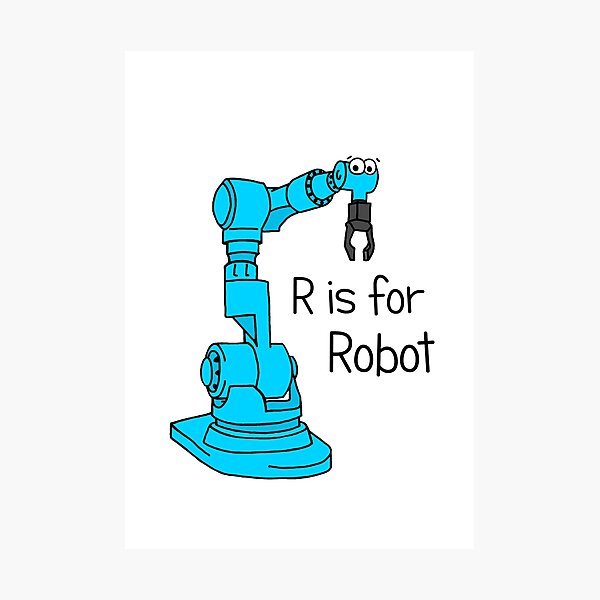 R is for Robot Photographic Print