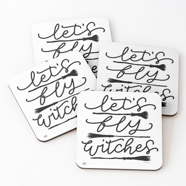 Item preview, Funny Halloween Witch Brooms Design Let's Fly Witches designed and sold by DoubleBrush.