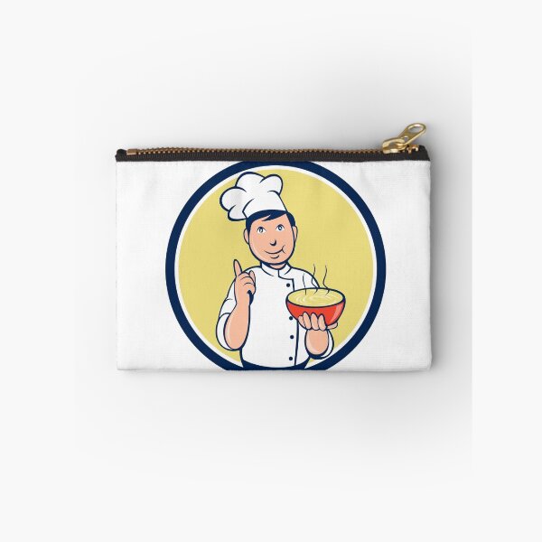 Item preview, Chef Cook Bowl Pointing Circle Cartoon designed and sold by patrimonio.