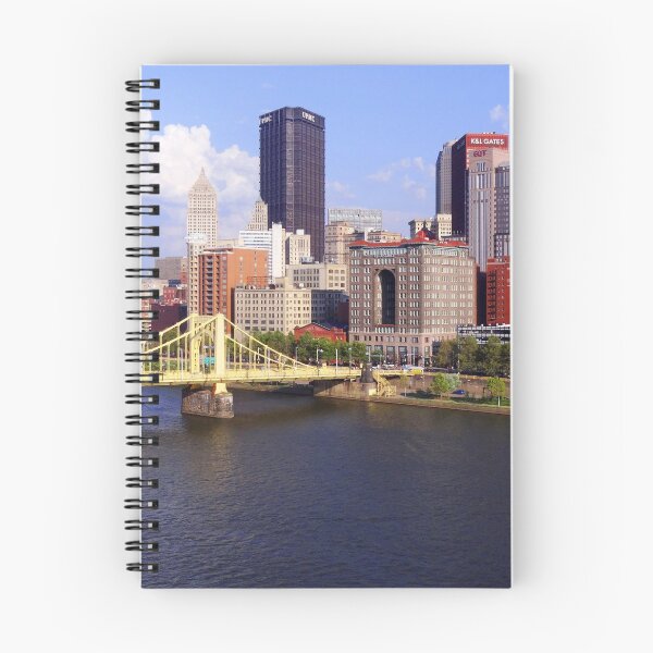Item preview, Pittsburgh Skyline Allegheny River Clemente Bridge designed and sold by judgeart.
