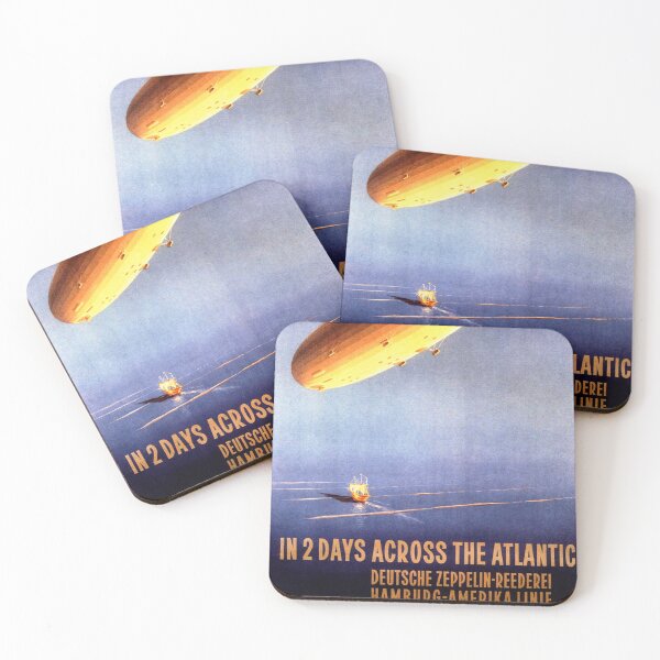 Item preview, DEUTSCHE ZEPPELIN 2 Days Across The Atlantic Vintage Travel designed and sold by retroposters.