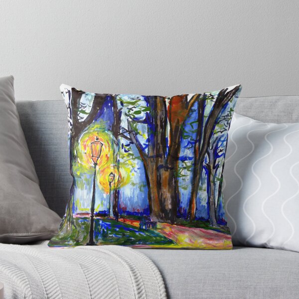 Item preview, abstract night nature painting || night in the park abstract nature painting  designed and sold by KARTICK DUTTA.