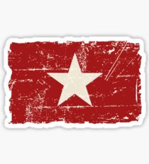 Vietnam Flag - Vintage Look Sticker
