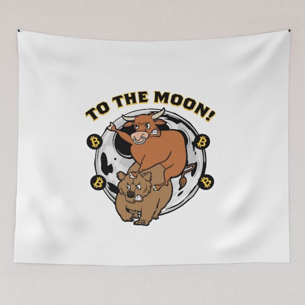 Item preview, To The Moon ! Bitcoin, cryptocurrency design ! designed and sold by creativeliberty.