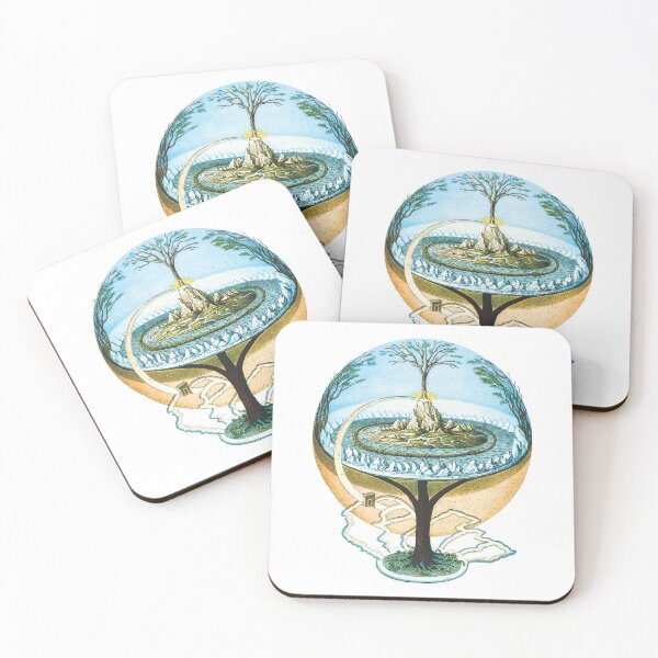 Item preview, Flat Earth Anceint Norse Cosmology Concept designed and sold by VectorDesigner.