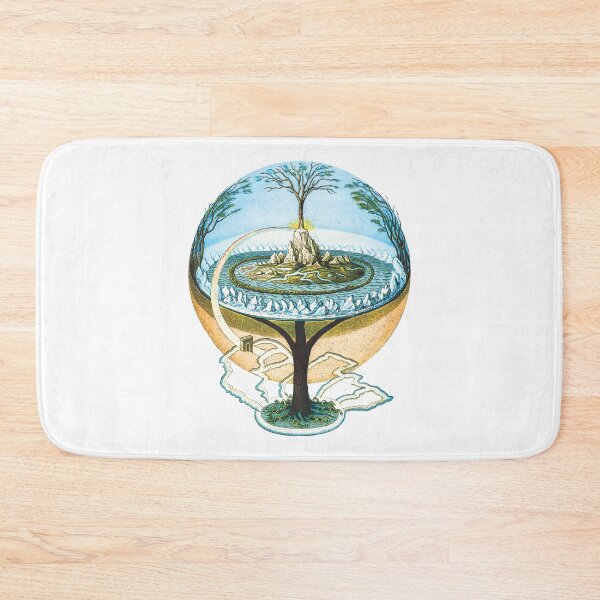 Item preview, Flat Earth Anceint Norse Cosmology Concept designed and sold by VectorDesigner.