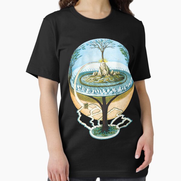 Item preview, Flat Earth Anceint Norse Cosmology Concept designed and sold by VectorDesigner.