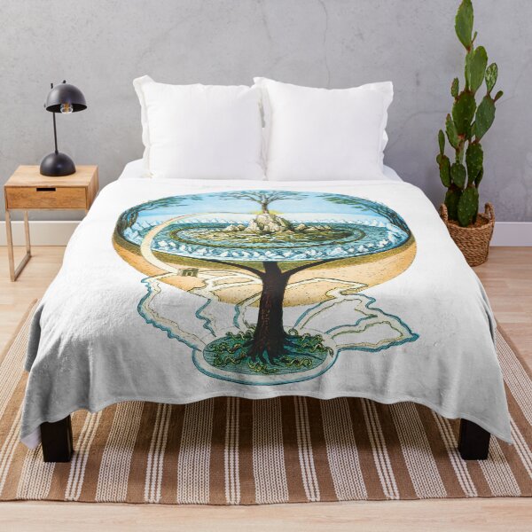 Item preview, Flat Earth Anceint Norse Cosmology Concept designed and sold by VectorDesigner.