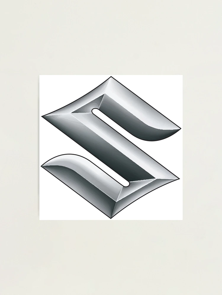 Suzuki Logo Metal S Photographic Print for Sale by MotoringZen
