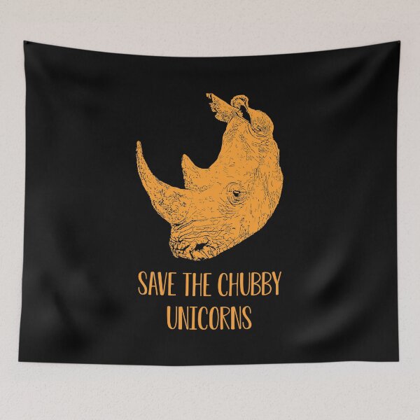 Item preview, Save the Chubby Unicorns designed and sold by Child of the Corn Designs.