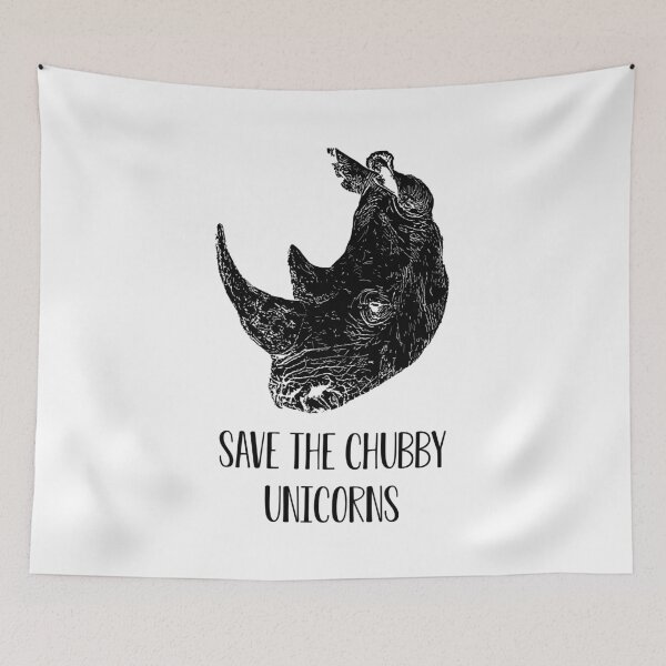 Item preview, Save the Chubby Unicorns designed and sold by Child of the Corn Designs.