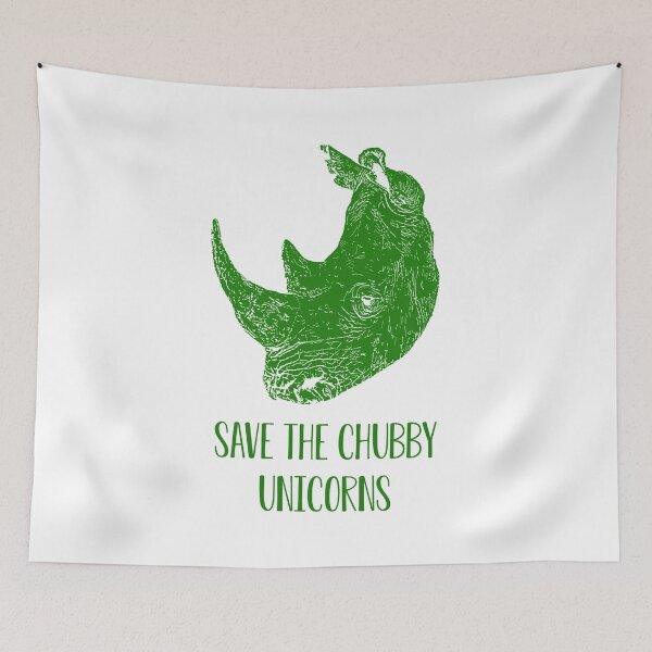 Item preview, Save the Chubby Unicorns designed and sold by Child of the Corn Designs.