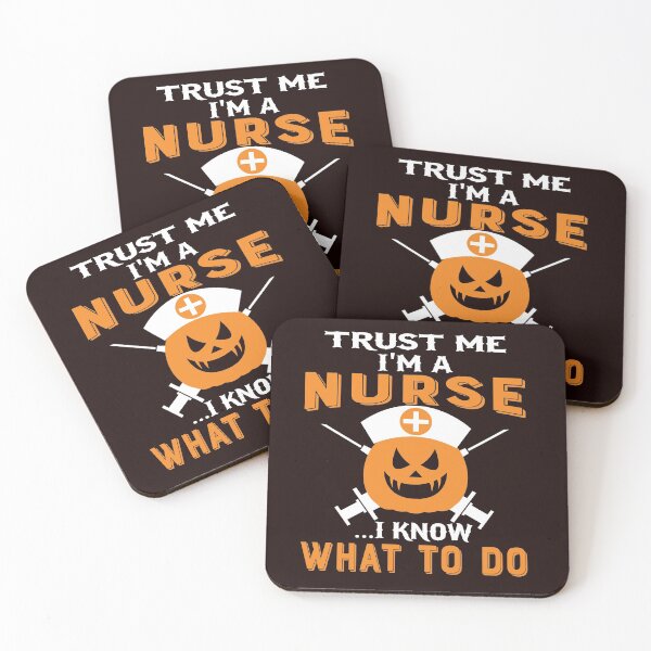 Item preview, Trust me I' a nurse Halloween pumpkin head Nurse Tees designed and sold by Hema Thilakaratne.