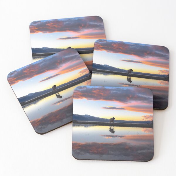 Item preview, Mountain Pug Reflects at Sunset designed and sold by pugventurephoto.