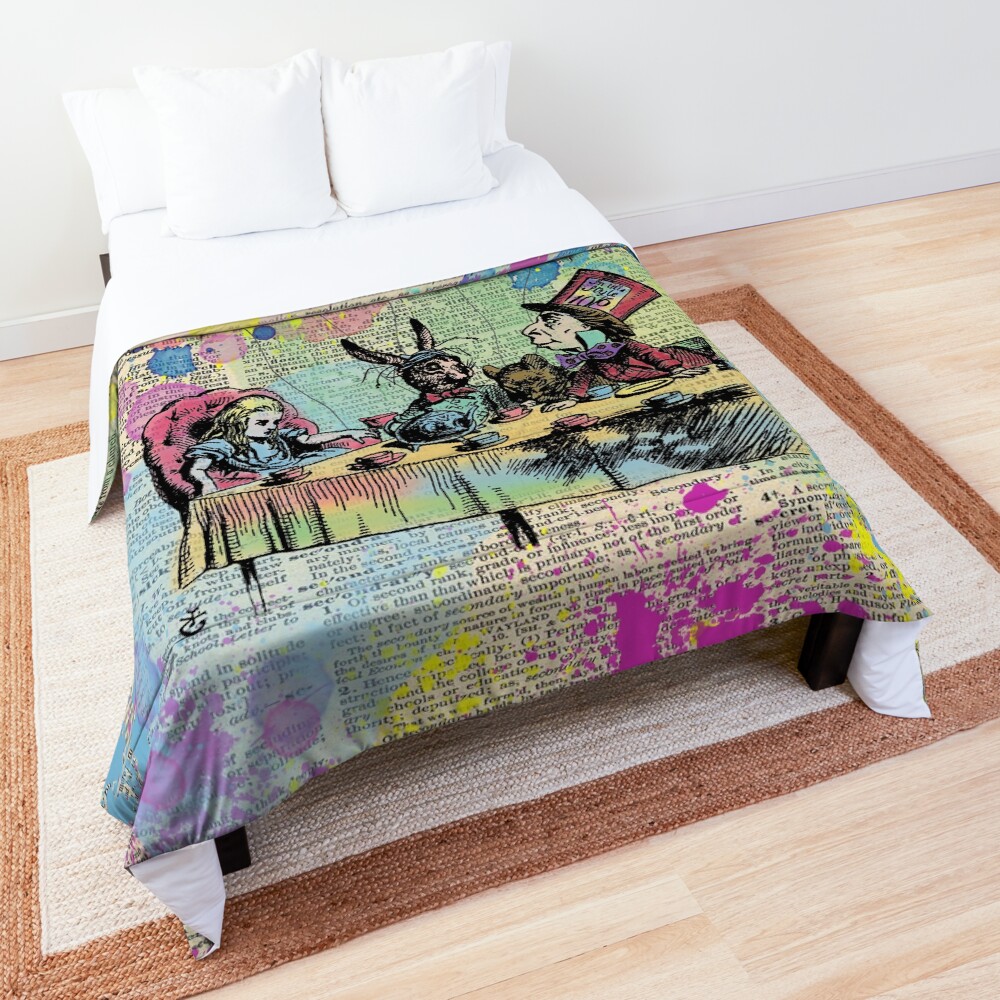 Tea Party Celebration - Alice In Wonderland Comforter