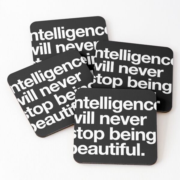 Item preview, intelligence will never stop being beautiful designed and sold by QuoteSpirations.