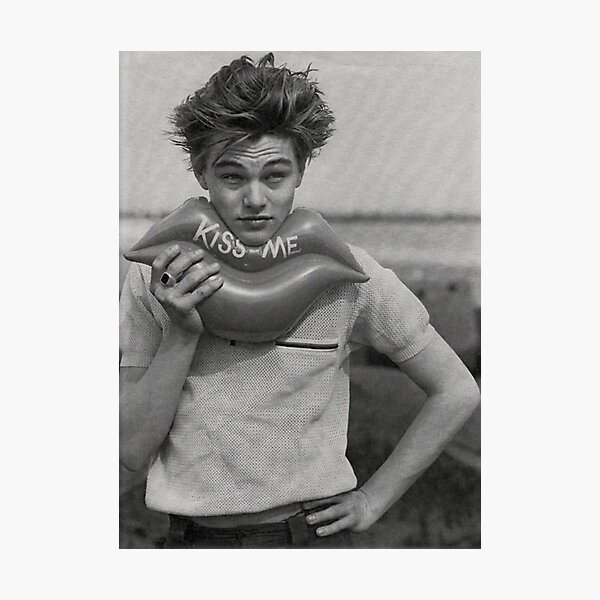 Leonardo DiCaprio - Kiss Me Photographic Print
