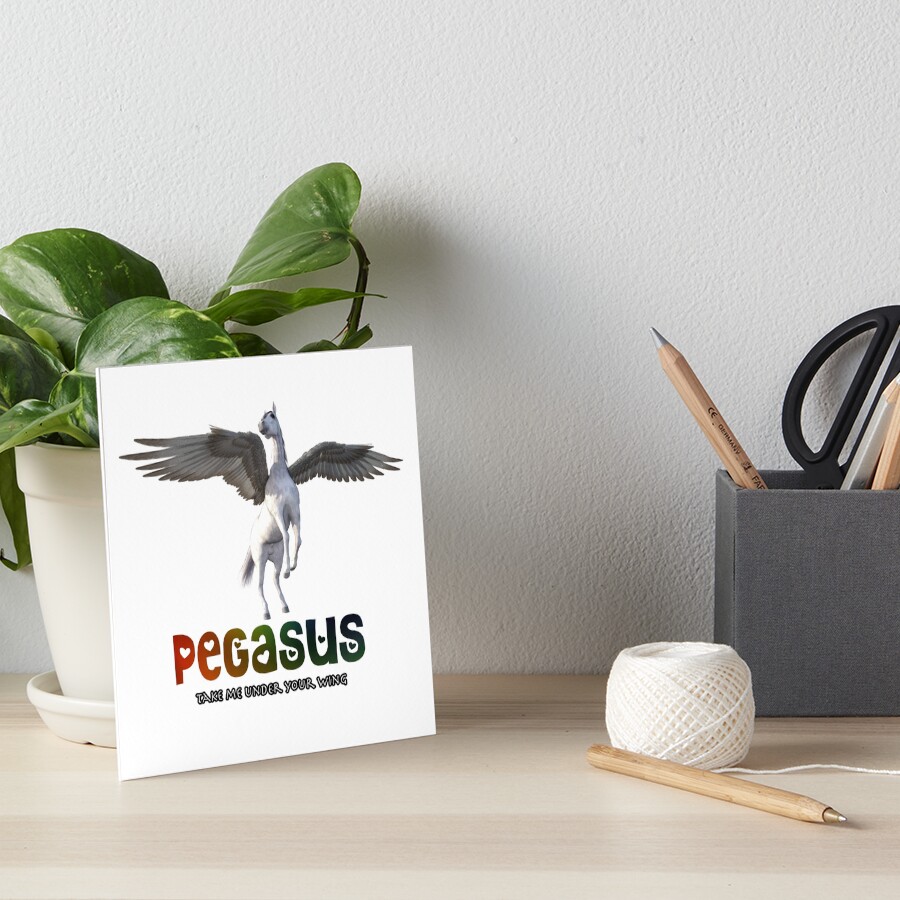 Pegasus - Take me under your wing Art Board Print
