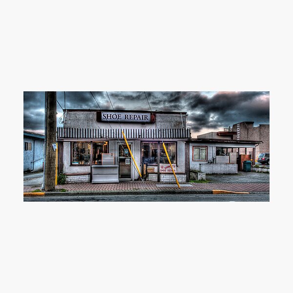History Preserved: Shoe Repair, Sidney, BC Photographic Print