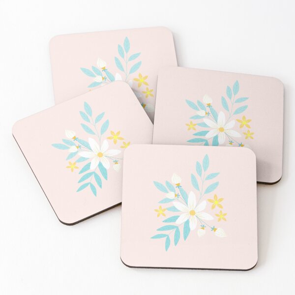 Item preview, Pastel flower pattern designed and sold by Katbydesign.