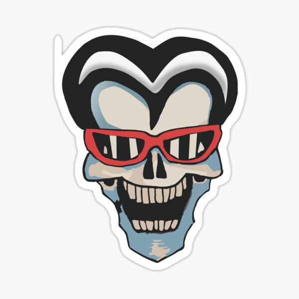 Lane Staley Skull Tattoo Design Sticker