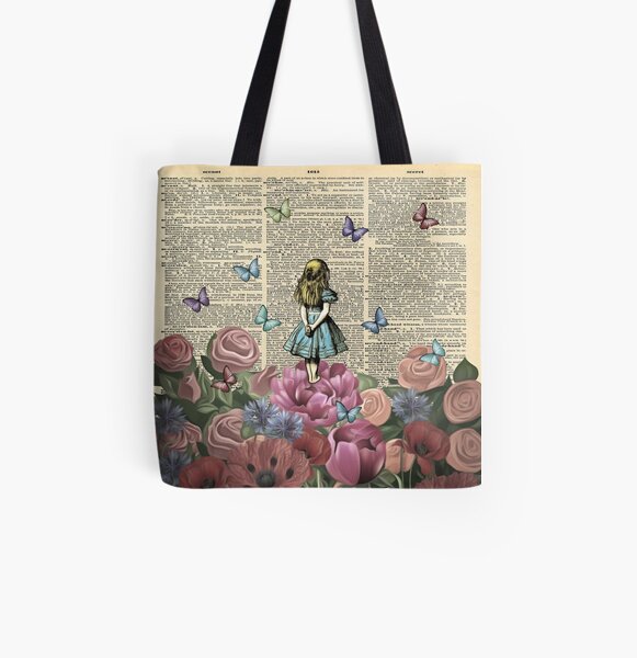 Alice In Wonderland - Wonderland Garden All Over Print Tote Bag