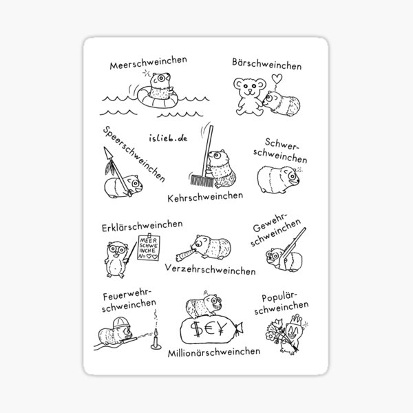 Meerschweinchen Sticker