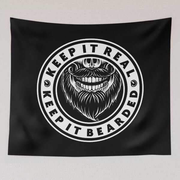 Item preview, keep it real, keep it bearded designed and sold by netrok.