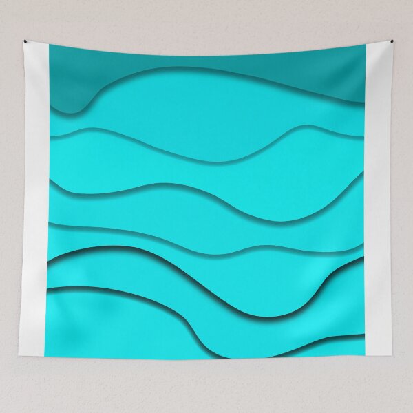Item preview, Turquoise background that is 3D designed and sold by With My Hands By K.