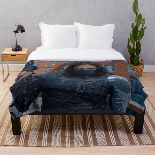 Hot Winter Soldier Throw Blanket