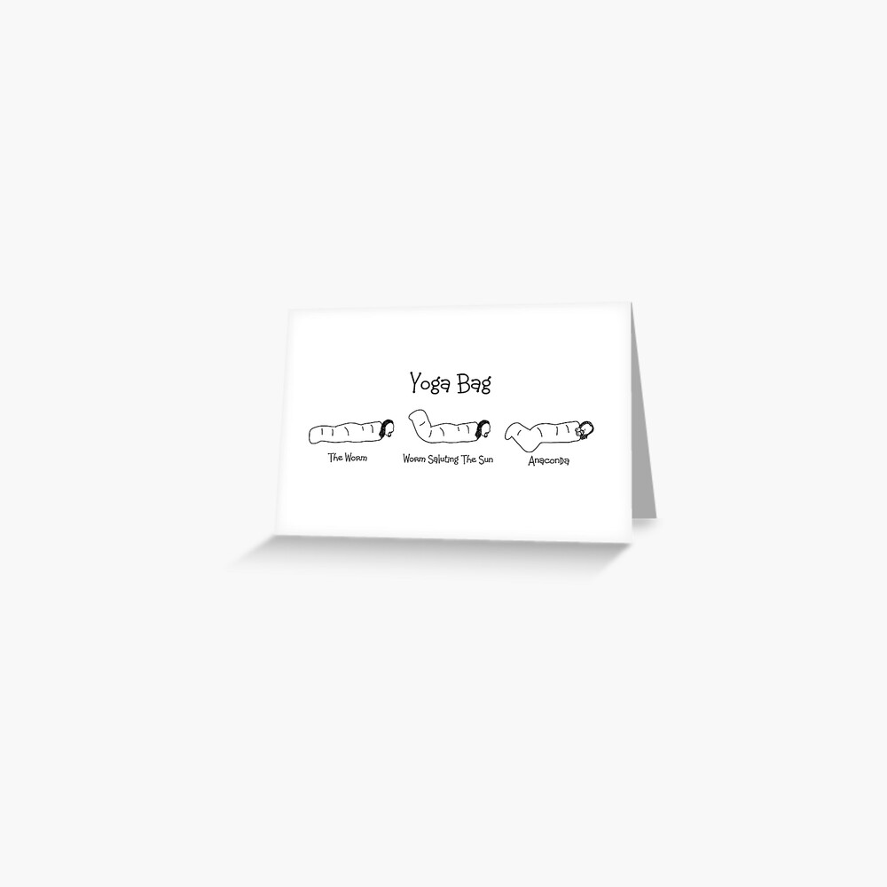 Black Books - Yoga Bag Greeting Card