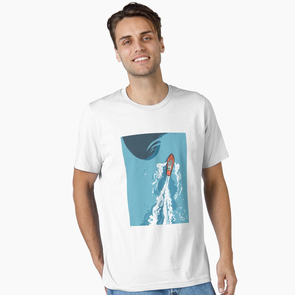 Vista previa del artículo con la obra «Camiseta esencial», diseñado y vendido por CovoStudio.