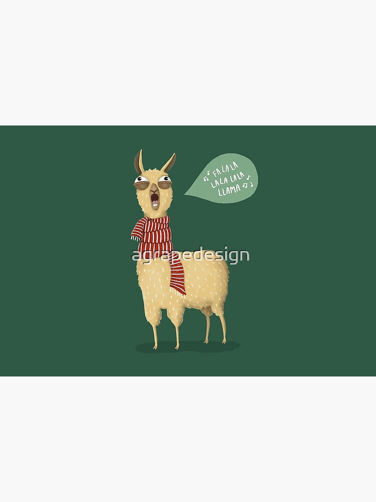 Christmas holiday Llama by agrapedesign