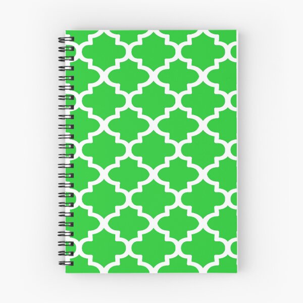 Item preview, Quatrefoil Pattern In White Outline On Summer Green designed and sold by taiche.