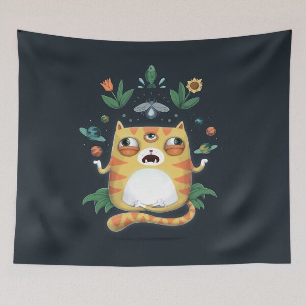 Item preview, Yoga Cat God designed and sold by agrapedesign.