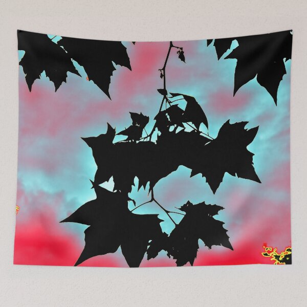 Item preview, Silhouette Leaves with Eclectic Background designed and sold by Olympia Ellinas.