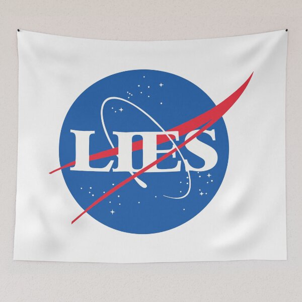Item preview, NASA LIES (Flat Earth) designed and sold by FlatEarthBiz.