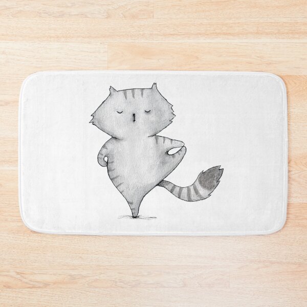 Item preview, Yoga pose cat designed and sold by agrapedesign.