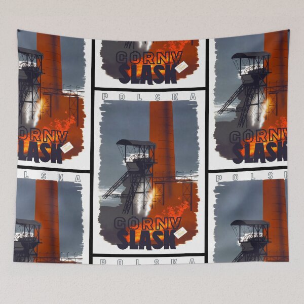 Item preview, poland travel art print poster polska corny slask designed and sold by printzshop.