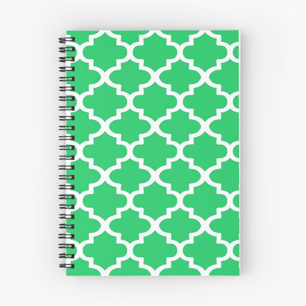 Item preview, Quatrefoil Pattern In White Outline On Green designed and sold by taiche.