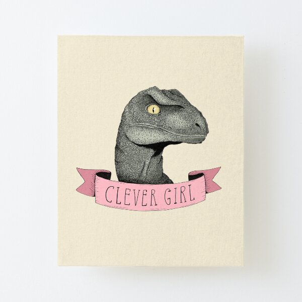 Clever Girl Canvas Mounted Print