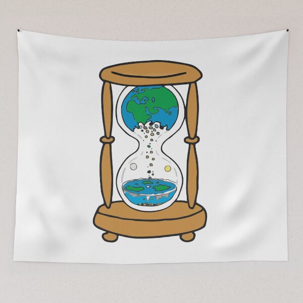 Item preview, Flat Earth Hourglass - It's Time! designed and sold by FlatEarthBiz.