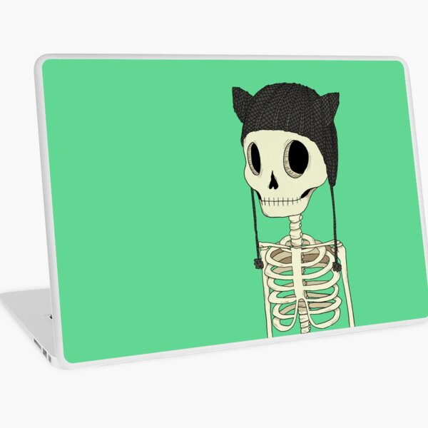 Skeleton Kitty Laptop Skin