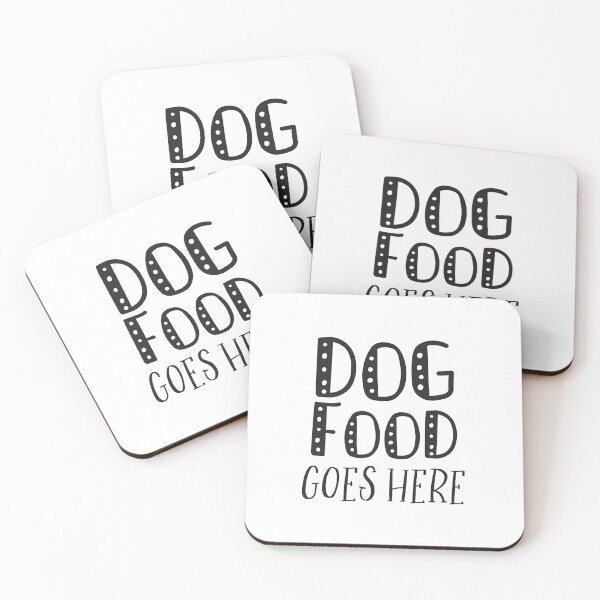 Item preview, DOG FOOD GOES HERE (perfect doggy puppy placemat bathmat) designed and sold by jazzydevil.
