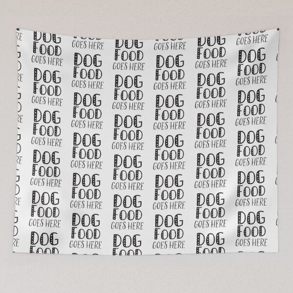 Item preview, DOG FOOD GOES HERE (perfect doggy puppy placemat bathmat) designed and sold by jazzydevil.