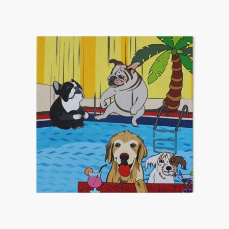 Item preview, playing in the pool with friends designed and sold by Mirjam Griffioen.