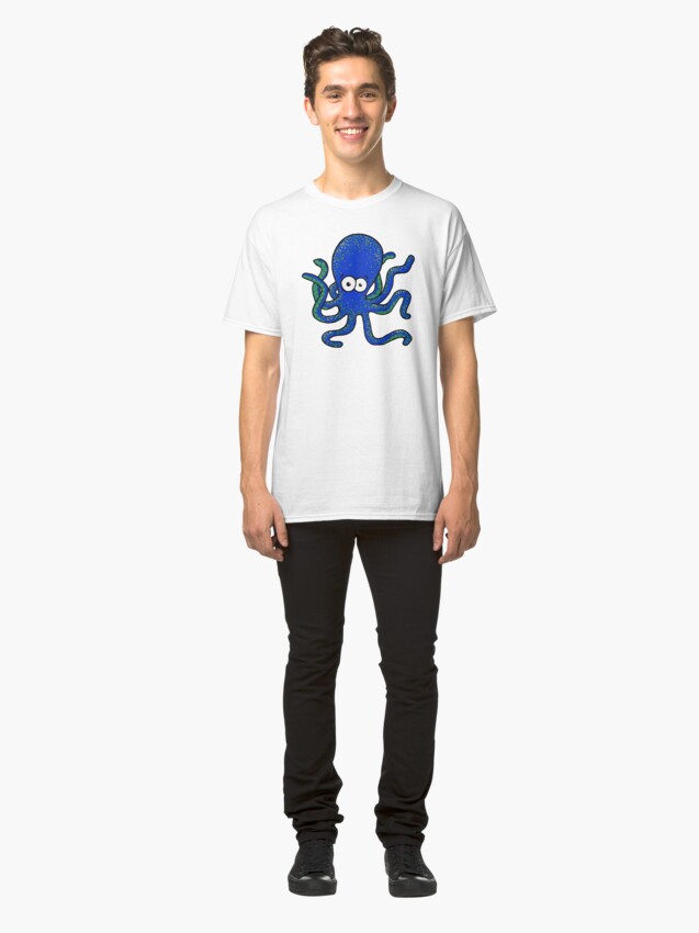 Alternate view of Squiggles the Octopus Classic T-Shirt