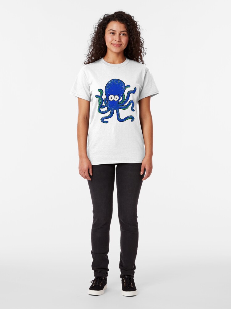 Alternate view of Squiggles the Octopus Classic T-Shirt
